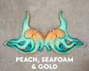 Peach Seafoam & Gold Odyssey Octopus Silicone Top