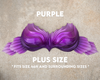 Purple Trimmed Plus Size Signature Silicone Top