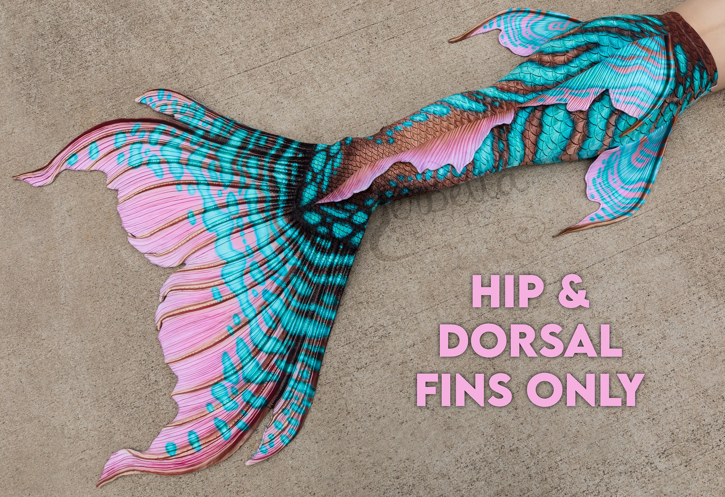 Queen Conch Merbella by Finfolk Signature Fabric Tail - READY TO SHIP