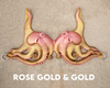 Rose Gold & Gold Odyssey Octopus Silicone Top