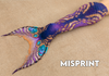 MISPRINT - Rune Merbella by Finfolk Discovery Fabric Tail