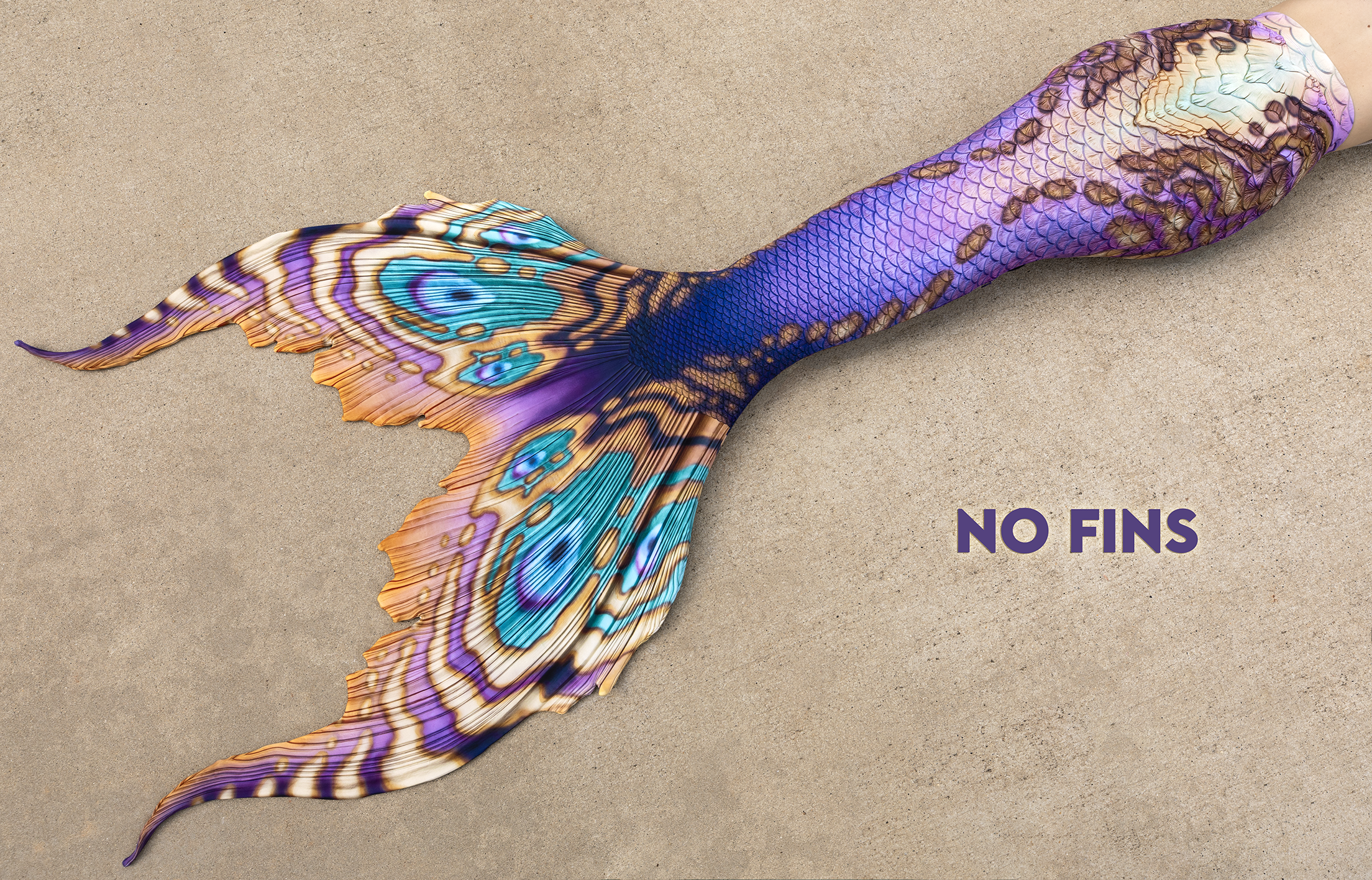 Rune Merbella by Finfolk Signature Fabric Tail - READY TO SHIP