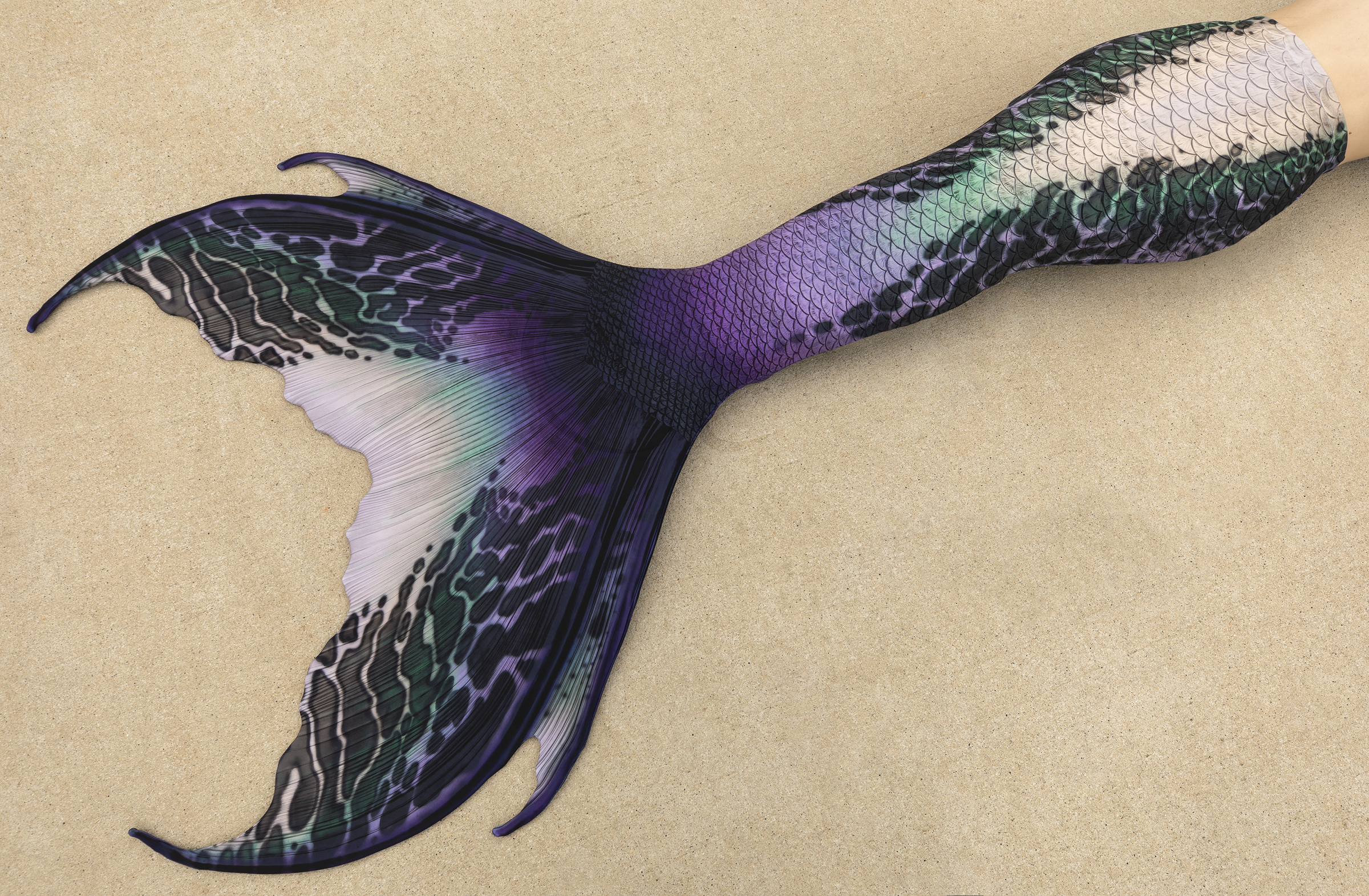Scylla Merbella by Finfolk Signature Fabric Tail - READY TO SHIP