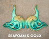 Seafoam & Gold Odyssey Octopus Silicone Top
