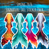 Spring 2026 Finfolk Signature Tail Sticker Pack