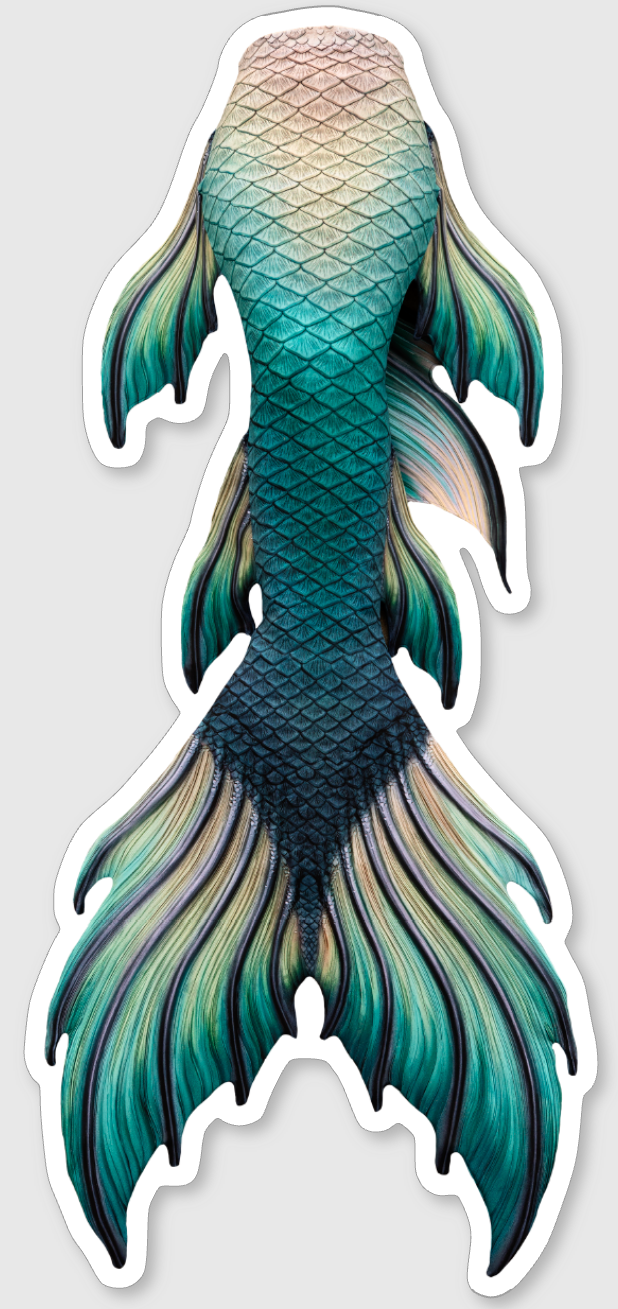 Shipwreck Siren Signature Tail Sticker