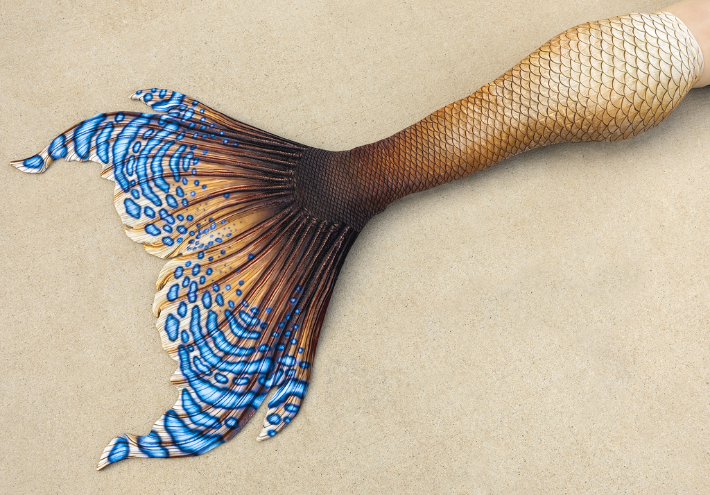 Sun Seeker Merbella by Finfolk Signature Fabric Tail - READY TO SHIP