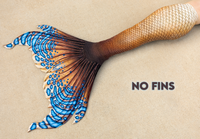 Sun Seeker Merbella by Finfolk Signature Fabric Tail - READY TO SHIP