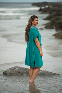 Finfolk Swim Team Teal Changing Poncho