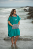 Finfolk Swim Team Teal Changing Poncho