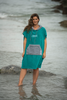 Finfolk Swim Team Teal Changing Poncho