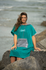 Finfolk Swim Team Teal Changing Poncho