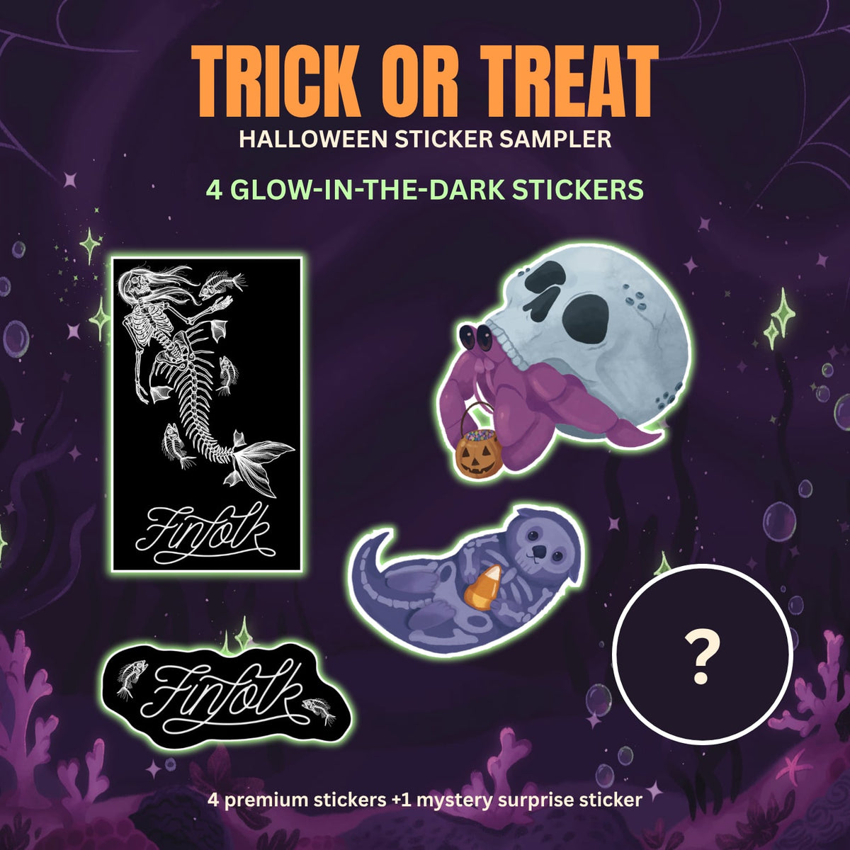 Trick or Treat Sticker Sampler