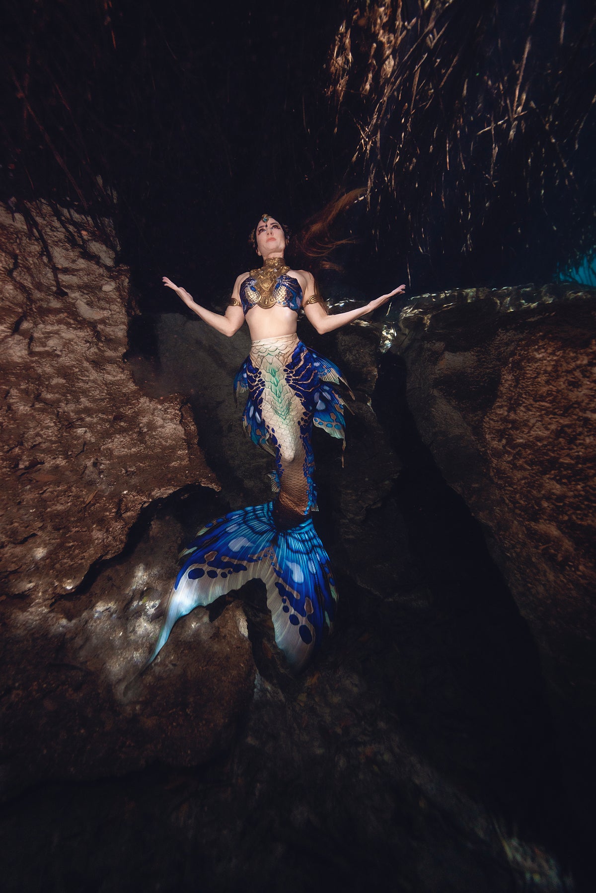 Azul Merbella by Finfolk Signature Fabric Tail - READY TO SHIP