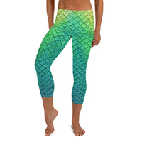 Shoal Green Capri Leggings