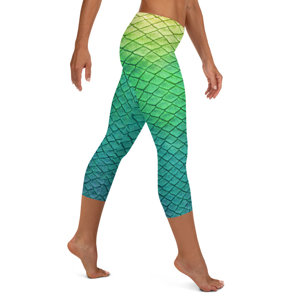 Shoal Green Capri Leggings