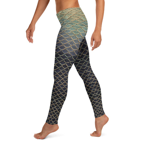 Threadfins Scale Yoga Leggings – Professional Mermaid Tails and