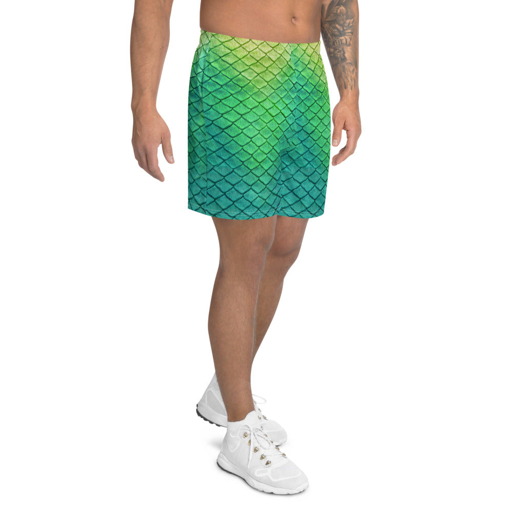 Shoal Green Athletic Shorts