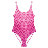 Plumeria Pink One-Piece Swimsuit