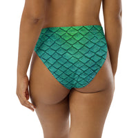 Shoal Green Recycled High-Waisted Bikini Bottom
