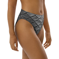 Starcrossed Silver Recycled High-Waisted Bikini Bottom