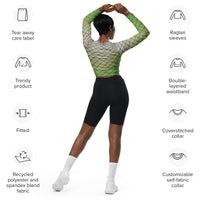 The Luna Moth Recycled Cropped Rash Guard