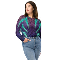 Aurora Borealis Recycled Cropped Rash Guard