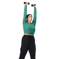 Finfolk Merchant Company Recycled Long-Sleeve Crop Top