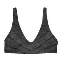 Obsidian Scale Recycled Padded Bikini Top