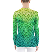 Shoal Green Fitted Rash Guard