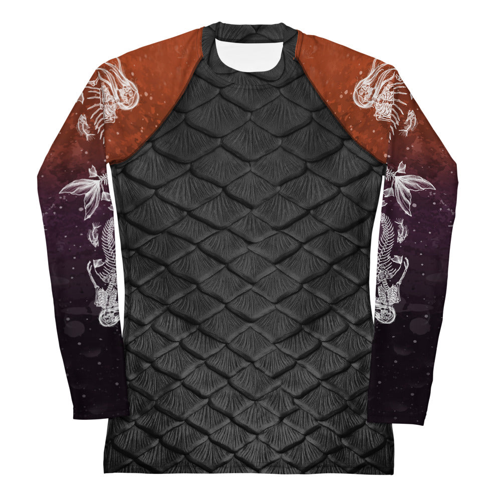 Deadly Depths: Halloween Edition Fitted Rash Guard