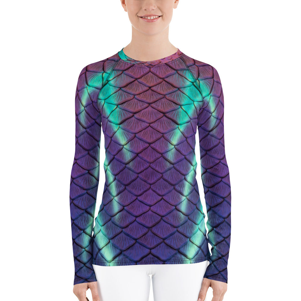 Aurora Borealis Fitted Rash Guard
