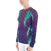 Aurora Borealis Fitted Rash Guard