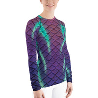 Aurora Borealis Fitted Rash Guard