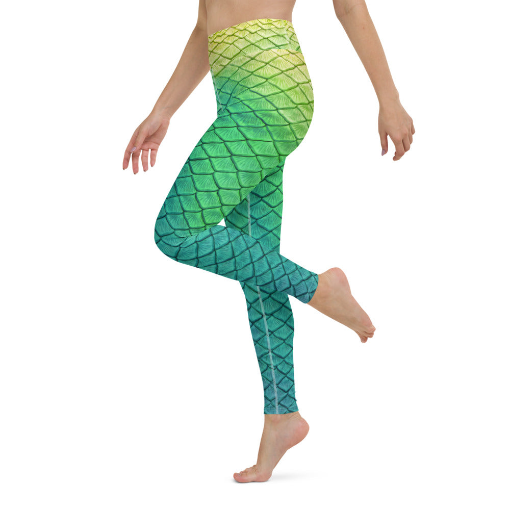 Shoal Green High Waisted Leggings