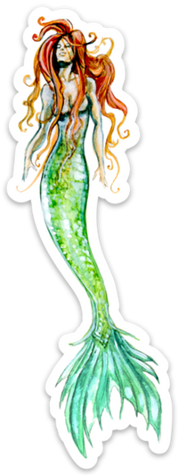 Watercolor Mermaids Sticker Set