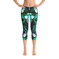 Skull Capri Leggings
