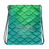 Shoal Green Drawstring Bag
