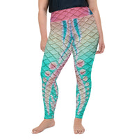 Turquoise Sunrise Plus Size Leggings
