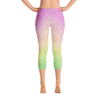 Rainbow Fairytail Capri Leggings