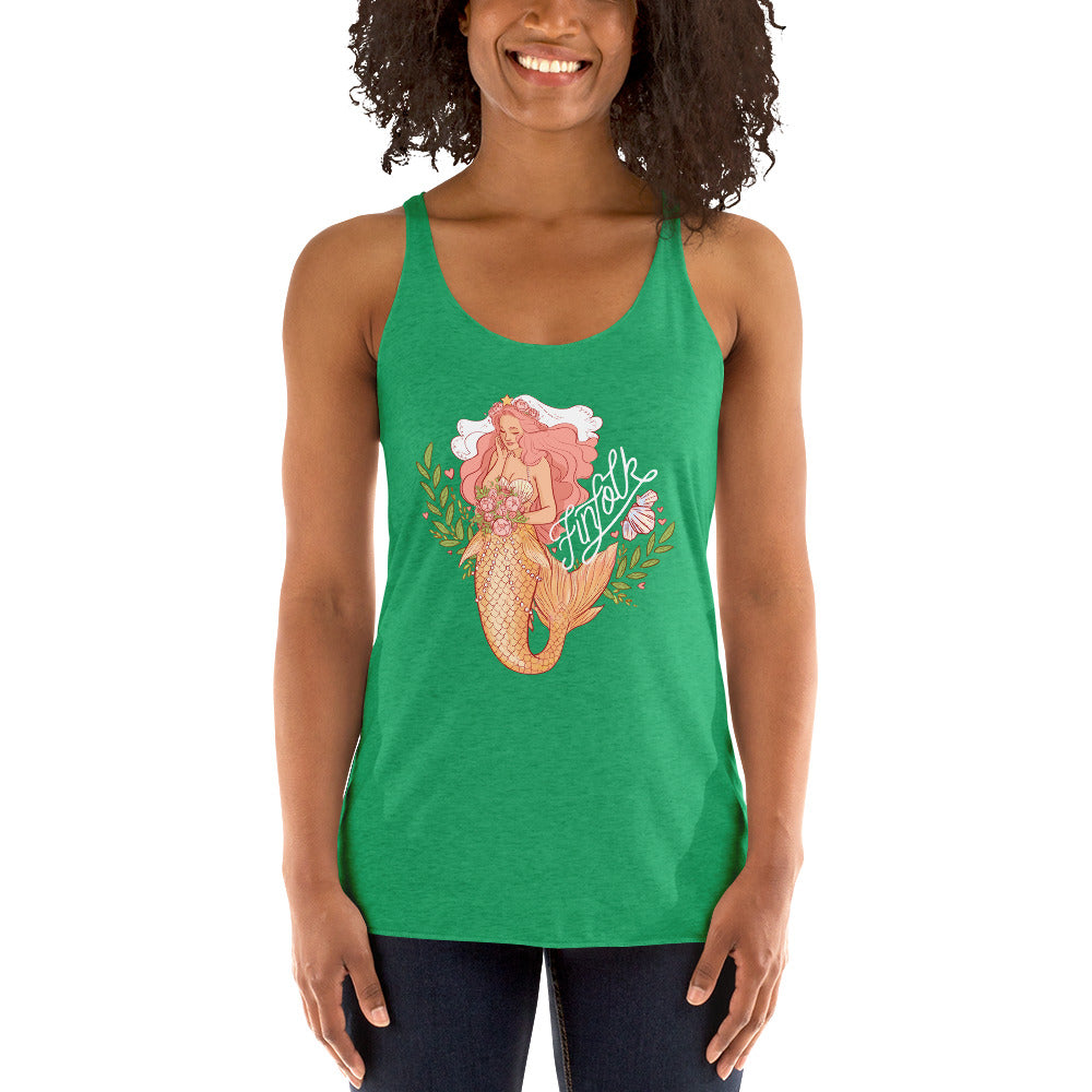 Finfolk Bride Racerback Tank