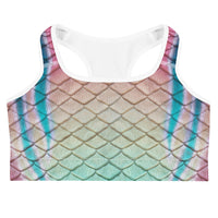 Turquoise Sunrise Sports Bra