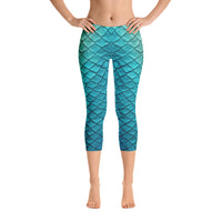 Sea Sapphire Capri Leggings