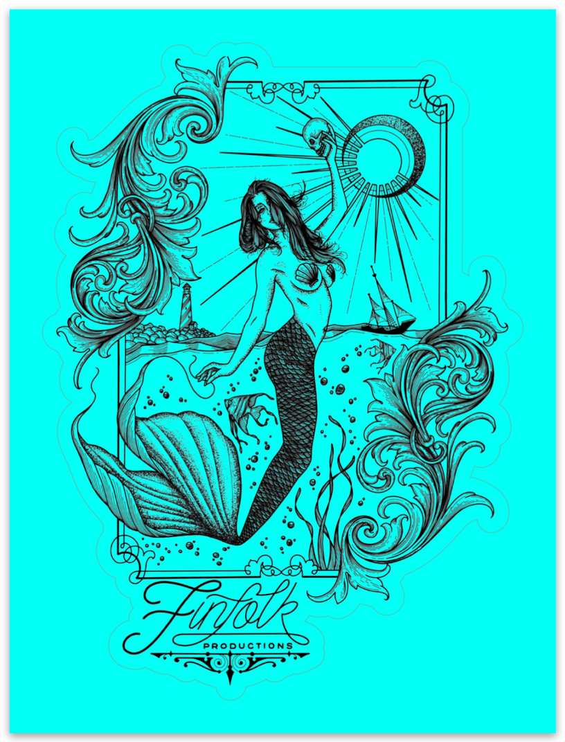 Tattooed Lagoon Sticker